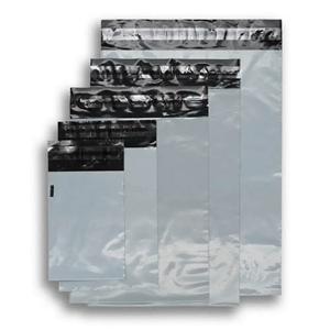 Grand sac d'expédition en plastique gris de 43 x 60 cm pour envoi