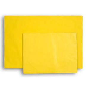 Papier de soie en feuilles, jaune- 15g/m²