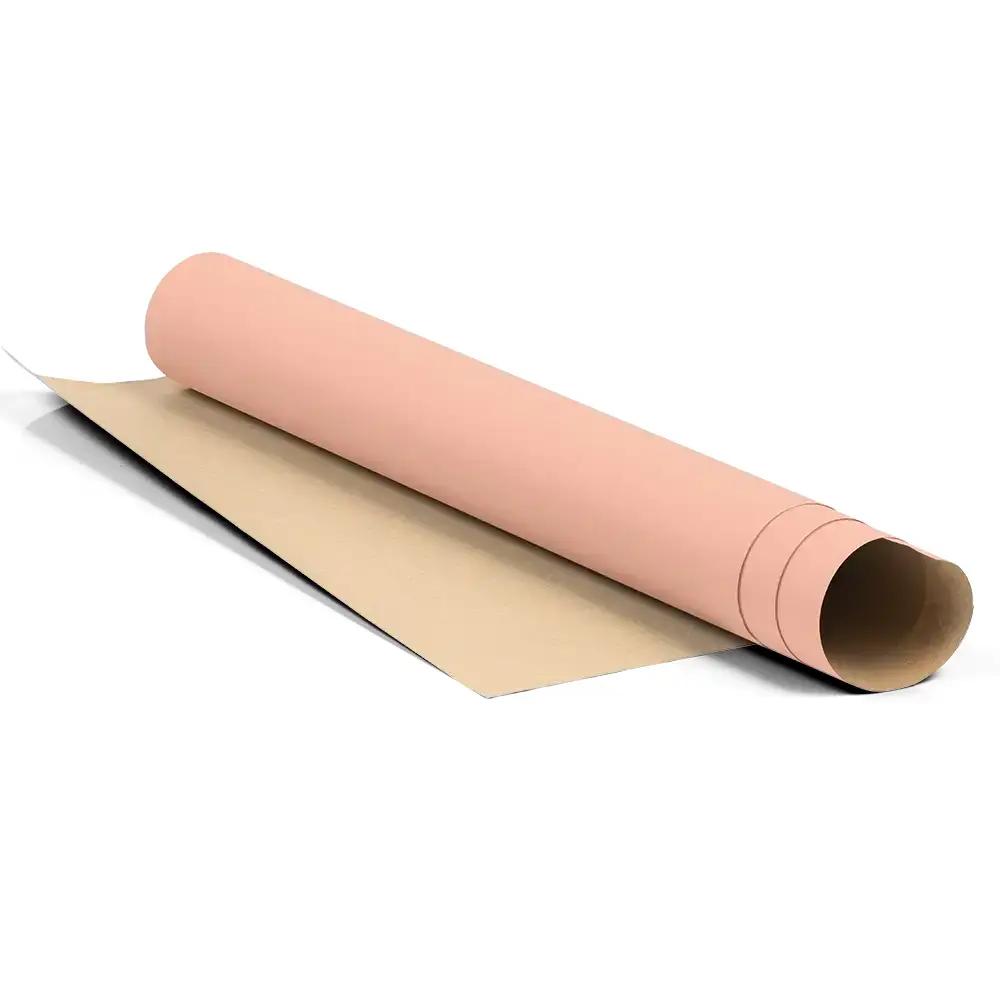 Rouleau de papier cadeau kraft rose clair, 50cmx120m