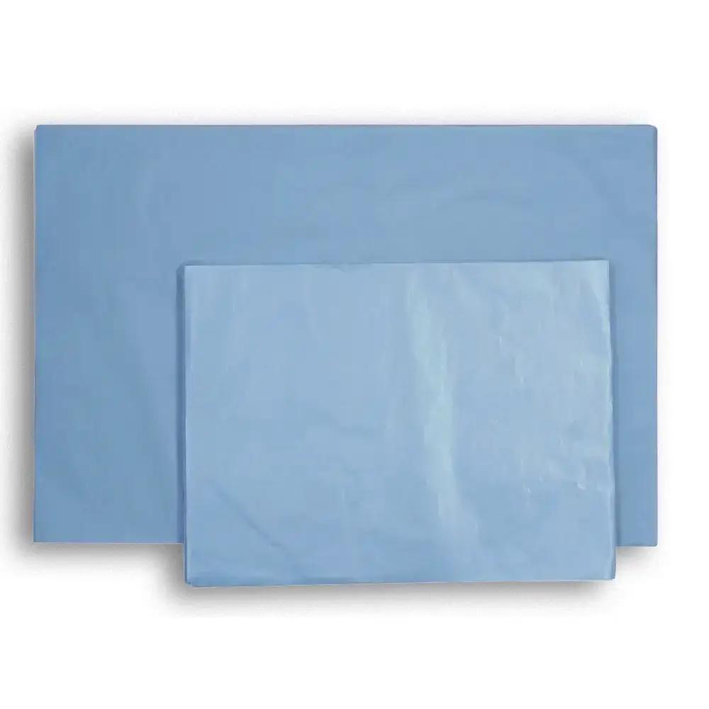 Papier de soie en feuilles, bleu ciel- 15g/m²