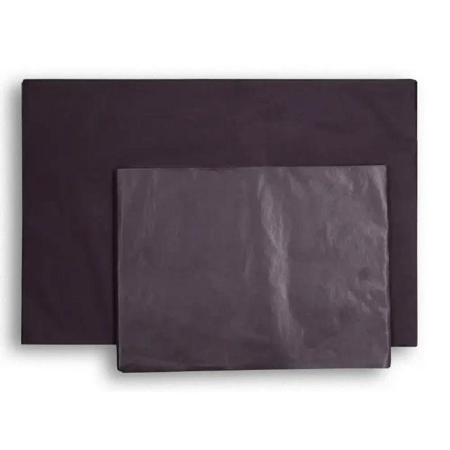 Papier de soie,  en feuilles, noir- 15g/m²