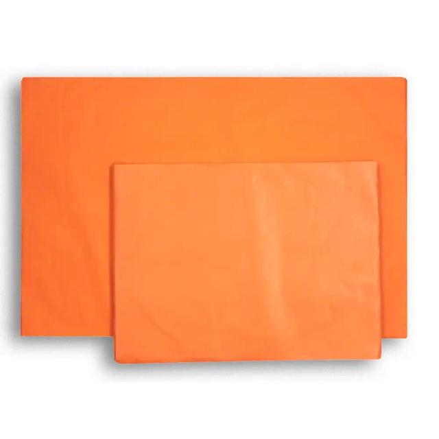 Papier de soie en feuilles, orange- 15g/m²