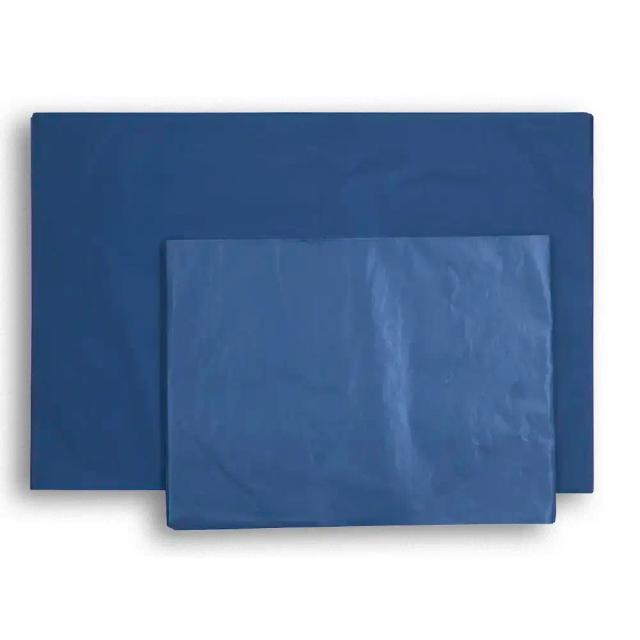 Papier de soie en feuilles, bleu roi- 15g/m²