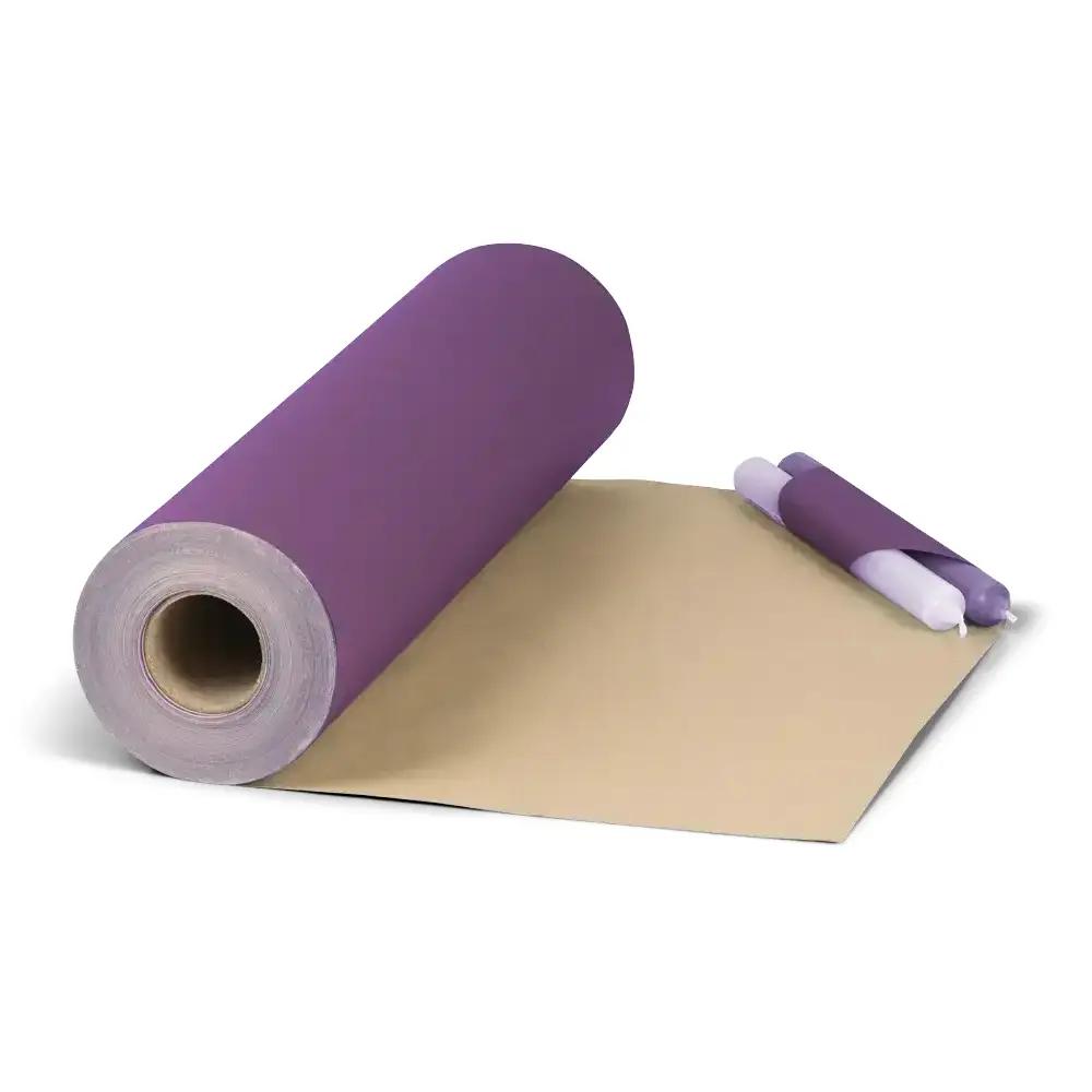 Rouleau de papier cadeau kraft violet, 50cmx120m