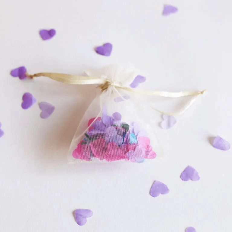 Ruiting Coeur Confetti en Papier de Soie Confettis Coeur pour